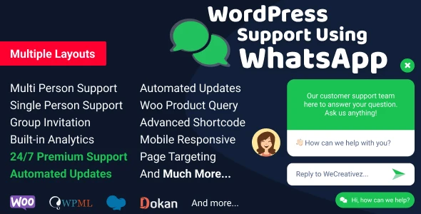 WordPress Support Using WhatsApp